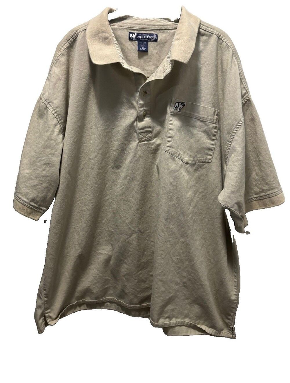 Big Dogs Polo Shirt 90s Vintage Made In USA 3X